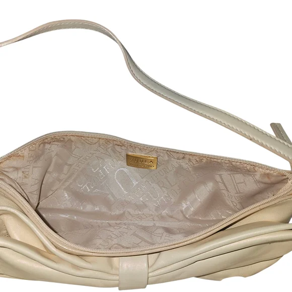 Furla Beige Leather Shoulder Bag